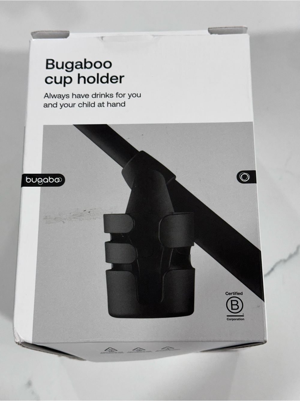 Bugaboo Black Cup Holder for Kids Strollers - Universal Fit